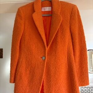 RARE Vintage Genny (Versace) Wool/Mohair Orange Designer Blazer